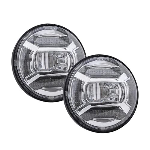 Luces auxiliares moto cromadas 4.5" LED antiniebla para Classic FLHR Road King