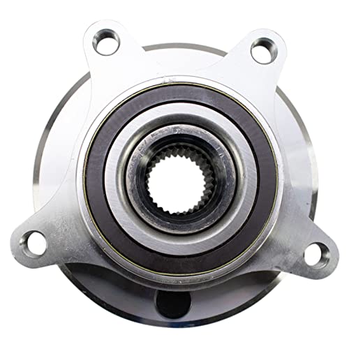 Image of TRQ Front Left and Right Wheel Bearing and Hub Assembly Set 2 Piece Compatible with 2017-2021 Honda Civic Type R 2021 Civic Type R Limited Edition
