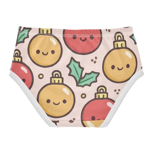 Christmas Ornaments Girls' Underwear Soft Touch Comfort Underwear for Girls in Sizes 2T,3T, 4T, 5T, 6Y and 8Y2