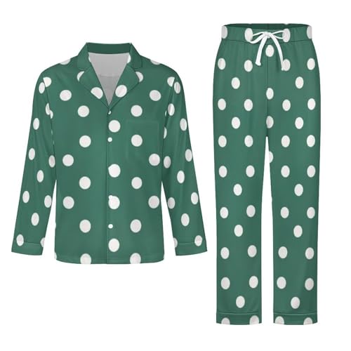 Couple Pajamas Set Long Sleeve Pjs Soft Warm Sleepwear Set for Women Elastic Jogger Pants with Pockets3