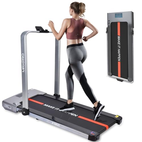Image of WELCARE Maxpro Ptmx1 Walking Pad 2 Hp Peak Dc Motorised Treadmill with Free Diet Plan| Under Desk Foldable Treadmill|Home Workout|Max Speed 8 Km /Hr|Remote Control|Led Display, Grey