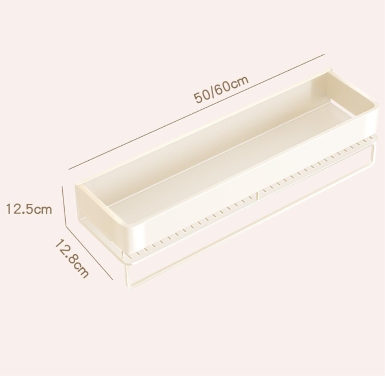 Portaoggetti Doccia Mensola per Doccia Adesiva per, Organizer per in Alluminio, per Bagno Scaffale(55 * 12.8 * 12.5cm)