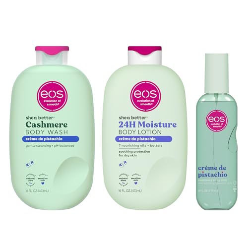 Image of eos Essentials Bundle - Body Wash, Body Mist, Body Lotion - Creme de Pistachio