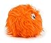 goDog Just For Me Furballz Squeaky Plush Ball Dog Toy, Chew Guard Technology - Orange, Mini