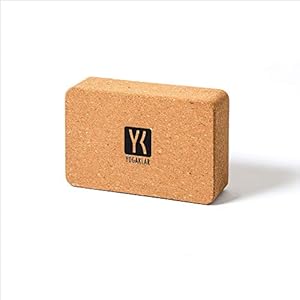 YOGAKLAR Yogablok van natuurkurk: stabiel antislip plasticvrij en duurzaam yogablok voor talrijke toepassingen zoals yoga, fitness en pilates voor beginners en gevorderden.