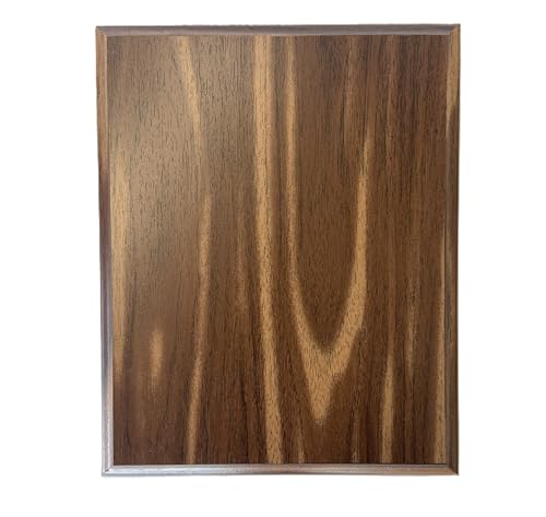 Trophy Hut Walnut Finish DIY Blank Award Plaque with Beveled Edge Trophy Gift Plaques 9x12
