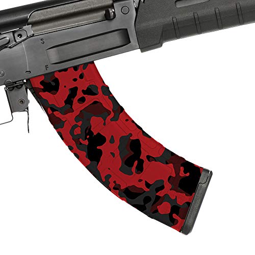 MightySkins GunWraps Skin Compatible with AK-47 Mag - Red Modern Camo | Protective, Durable, and Unique Vinyl Decal wrap Cover | Easy to Apply, Remove, and Change Styles | Made in The USA