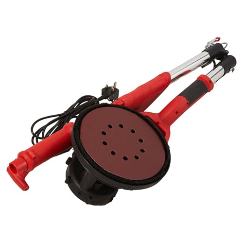 INMOZATA Drywall Sander, Electric Wall Sander with Vacuum Auto Dust Collection, with 18Pcs Sanding Discs and Carrying Bag, Variable Speed 800-1750RPM, Folding Handle, LED Light