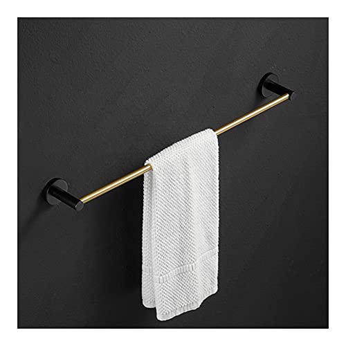 Barre de serviette en laiton massif au design mural double pour salle de bain luxueuse