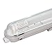 Produktbild HOFTRONIC - LED-Feuchtraumleuchte 120 cm 4000K Neutralweiß 18W 1980lm 110lm/W Flimmerfrei Verlinkbar T8 Werkstattlampe IP65 Wasserfest Wannenleuchte Leuchte für Garage Keller Bad Büro Warenhaus