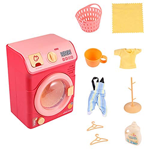 1 Satz Simulation Waschmaschine Spielzeug Mini Electric Kunststoff Waschmaschine Spielzeug Für Kinder Waschen Spielzeug Für Kinder Baby Blue,Rosa
