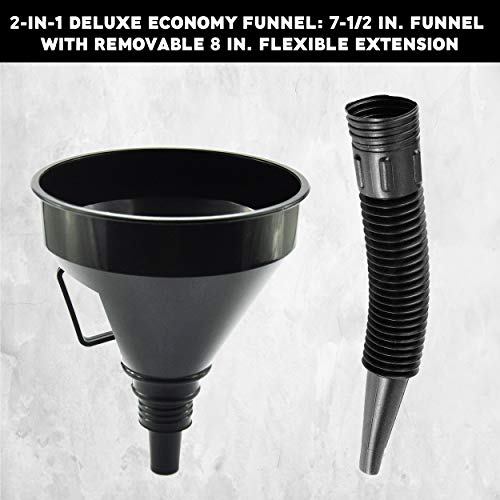 Famon Fuel Funnel Automotive Wide Mouth With Handle, Plastic Flexible Funnel For Car Petrol, Diesel, Coolant, Oil Water Refueling Funnel #TOP5