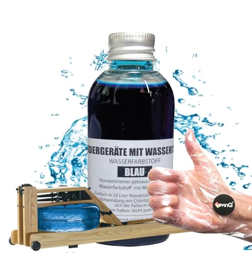 LevinQ Rudergerät Tankwasserfarbe Blau mit Handschuhe um Flecken ihre Haut zu verhindern fur...