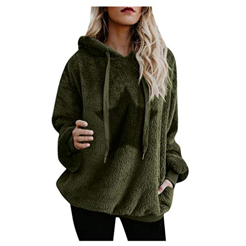Fossen MuRope Abrigos Mujer Invierno con Patrón de Estrella - Sudaderas con Capucha Tumblr Rebecas Casual Cremallera Felpa - Suéter Parkas de Manga Larga Mujer Invierno Ofertas