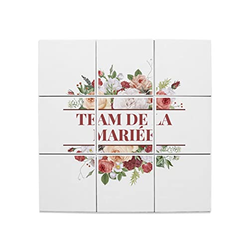 Team de la mariée en carreaux céramique 60x60cm pour fêter de belles fiançailles