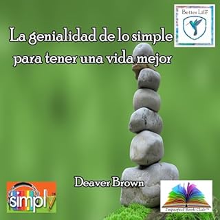 Diseño de la portada del título La genialidad de lo simple para tener una vida mejor