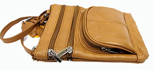Genuine Leather Cross Body Purse 5 Pocket with Organizer4