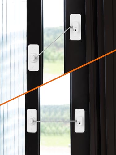 Bohoray 3 Pcs Window Restrictors for Upvc No Drilling,Window Locks for Upvc Windows,Window Locks Child Safety,Window Safety Locks with Screws Keys for Baby Child Children Pet Safety(White) - Image 3