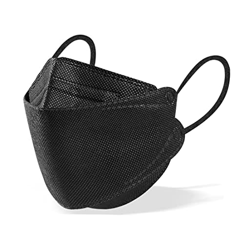AEMOVER Disposаble Face Mask Certified Protectịon Adults 4-Ply Filtеr Face Mask - Individually Packaged (50PCS black ABC Regular