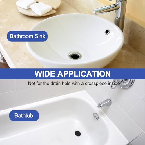 Colador para desagüe de lavabo baño de acero inoxidable 3 piezas miniatura 5
