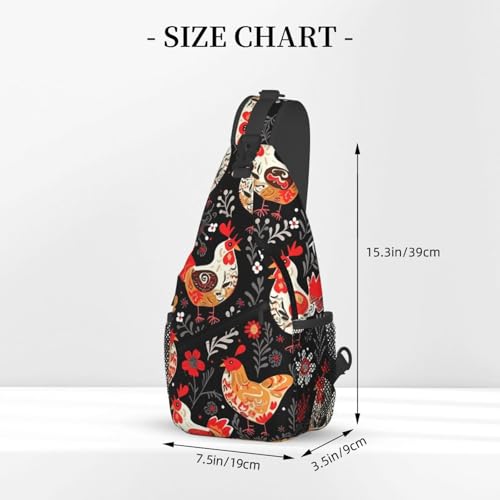 Mochila Sling Crossbody Negra para Adultos miniatura 2