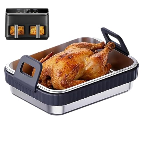 Air Fryer Baking Pan ? Non stick Heat Resistant, Grill Rack Stainless Steel, Home Kitchen Commercial Restaurant Party | Home Kit