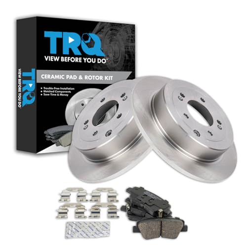 Image of TRQ Rear Brake Pad & Rotor Kit Ceramic Compatible with 17-21 Sportage 16-21 Tucson