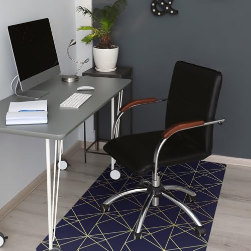 Tapis protecteur de sol imperméable et antidérapant en PVC géométrique - 5
