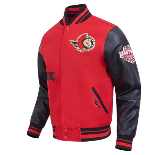 Image of Pro Standard Mens NHL Old English Varsity Jacket