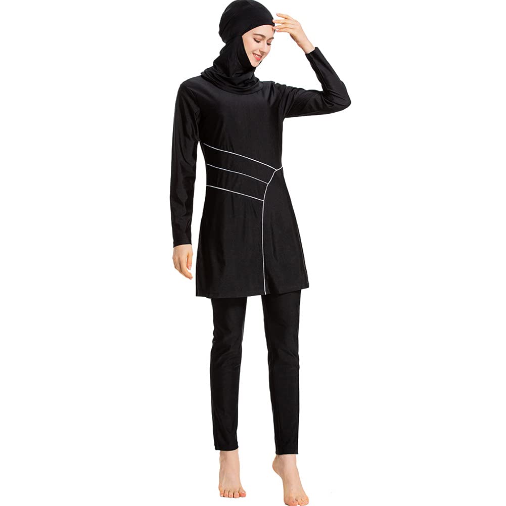 Modest Badeanzug für Frauen Muslimische Bademode mit voller Abdeckung Islamischer Hijab Damen Schwimmen Burkini Badeanzug