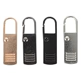 MALUGOGO 4個 金属製耐摩耗ジッパータブ 大 展開 バッグ衣類靴用簡単交換耐久性ジッパープル修理キット