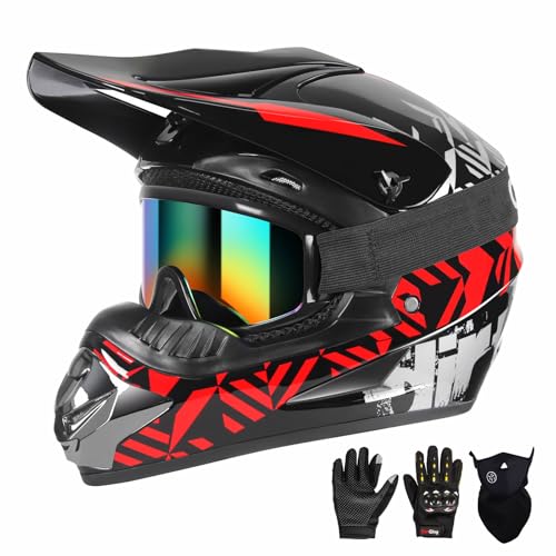 SPARK DOT Youth Motocross Helmet Kids Dirt Bike Helmets - Full Face, Lightweight & Breathable for...
