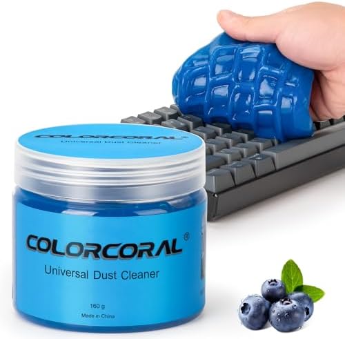COLORCORAL Keyboard Cleaner Gel for PC Laptop Reusable Car Cleani...