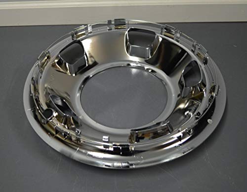 2 New Chrome 17" Inch Front Wheel Skins Simulators Hubcaps Covers Pair Replacement For 2003-2017 Dodge Ram 3500 Dually Truck #TOP3