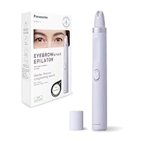 Panasonic ES-EF10-V503 Augenbrauen- & Gesichtshaar-Epilierer für Frauen, Augenbrauenformer, LED-Licht, kompaktes Stiftdesign, Betrieb mit AA-Batterien, Helllila