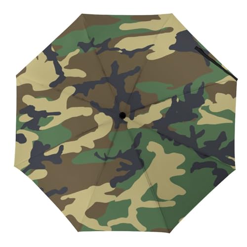 Parapluie pliable automatique camouflage pour résister au vent fort