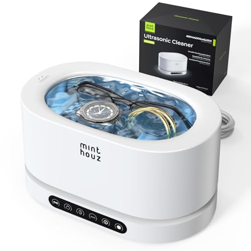 Minthouz Nettoyeur Ultrasons 500ml, 48000Hz, 5 Modes
