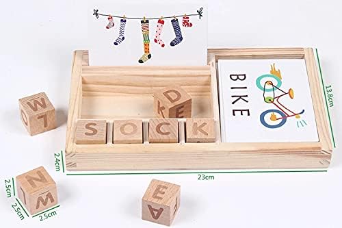 Word Builder Alphabets and Spelling Wooden Box
