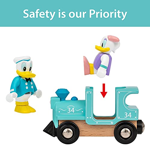 BRIO 32260 Donald & Daisy Duck Zug - Farbenfrohe Lokomotive mit Waggon und den beliebten Disney-Charakteren Donald und… - Image 6