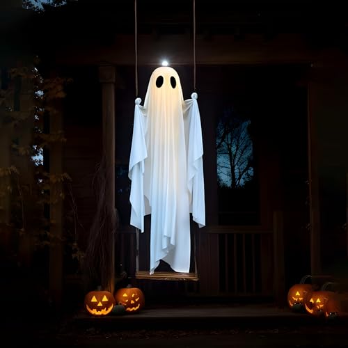 Halloween Ghost Decor Spooky Swing Accessoire Suspendu Maison Hantée