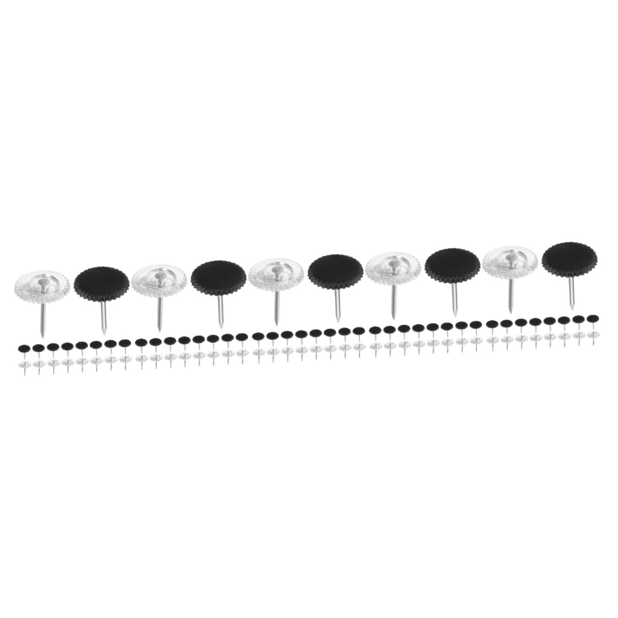 DOITOOL 5 Sätze Transparente Pinnwand Reißnägel Büro Pinnadeln Kork Board Nadeln Dekorative Pushpins Für Fotos Und Notizen Transparent Boxen 200 Stück * 5