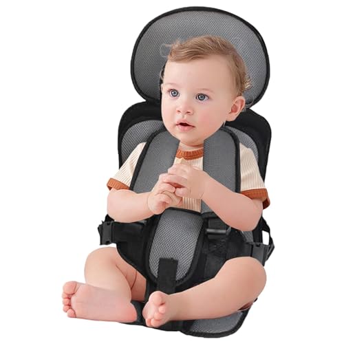Portable Kids Seat Cushion, Non-Slip Travel Pad for Home & Stable Surfaces - Lightweight, Machine Washable (Gray) - Image 4