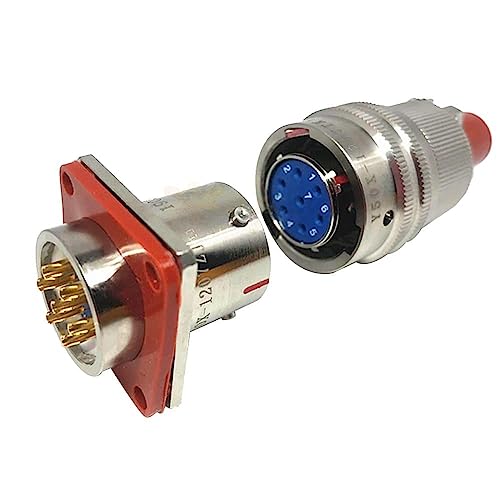 Conectores eléctricos circulares Y50X de 7 pines con terminación macho y hembra 7