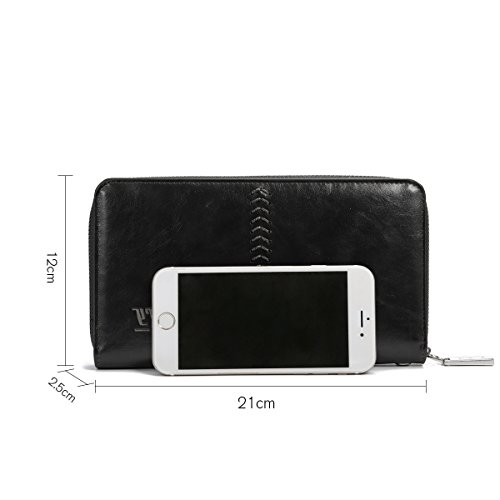 Uomini Portafoglio in pelle, Tezoo Uomo Frizione