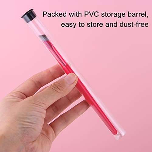 2Pcs Multi-Function Eyebrow Brush, 4D Hair Stroke Brow Stamp Brush, Ultra-Thin Eyebrow Brush, Square Angled Eyebrow Hairline Brush For Drawing Hairline, Smoky Makeup, Eye Shadow Primer, Easy To Clean #TOP3