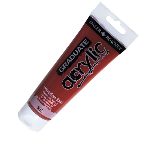 Daler-Rowney Graduate Acrylic Paint, Plastic Tube, 4oz - 120 ml, Venetian Red