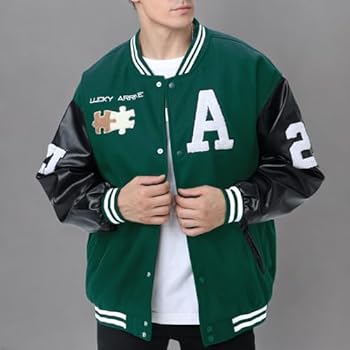 Moshtashio Chaqueta de Béisbol para Hombre Chaqueta Universitaria