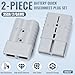 ZEHGCH 350Amp 600V Battery Cable Quick Connect/Disconnect Connector Plug Kit for Car Forklift Motor Winch Trailer (2/0AWG 2PCS Gray)