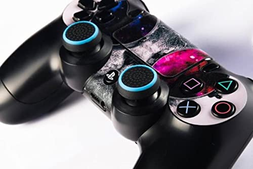 G-MOTIONS - Protection Joystick pour Playstation Xbox SWTICH - Thumbstick Protection Silicone Haut de Gamme avec matière Anti dérapante au Centre (Noir Bleu) Cover
