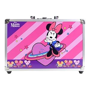 Minnie Makeup Train case, Minnie Beauty Set met Kleurrijke Paletten voor Lippen en Gezicht, Fun Makeup Kit, Kleurrijke…